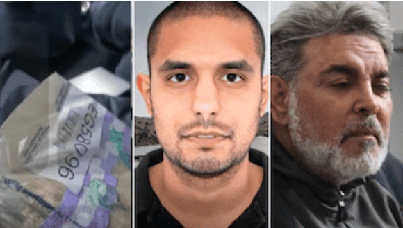 BILLETE DE DINERO EN EFECTIVO EN PRISMAS, dinero en efectivo en movimiento, con enfoque en billetes de diferentes denominaciones.