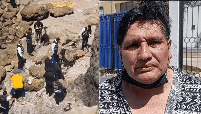 Riesgo de colapso en zona arqueológica de Loreto, hallazgo de restos humanos y patrimonio cultural en riesgo en medio de excavaciones.