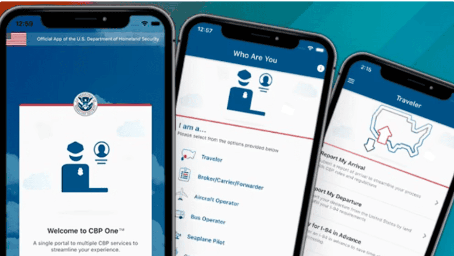 Aplicación móvil del Departamento de Seguridad Nacional de EE. UU. para gestionar viajes y autorizaciones en EE. UU. usando dispositivos Android e iOS.