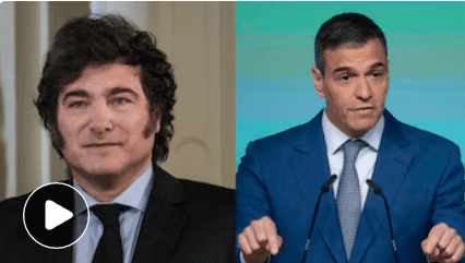 Hombre en un programa de noticias de Loreto Noticias, vestido con traje azul y corbata, presentando paz y confianza en su rol de periodista en Perú.