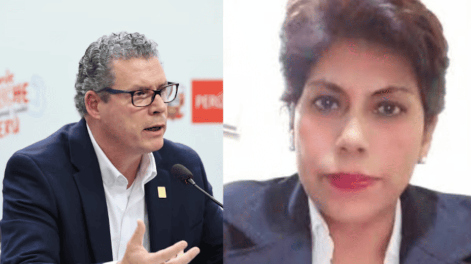 Precipitaciones en Loreto, imagen de un hombre y una mujer en contexto de noticias, cobertura de eventos climáticos, informes de clima en Loreto, Perú, reportaje visual sobre fenómenos meteorológicos en Loreto.