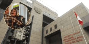 Aprobada la ley contra la violencia en el ámbito educativo en Loreto, Perú. Edificio del Ministerio de Educación con un elemento destacado, promoviendo un entorno seguro para estudiantes y docentes.