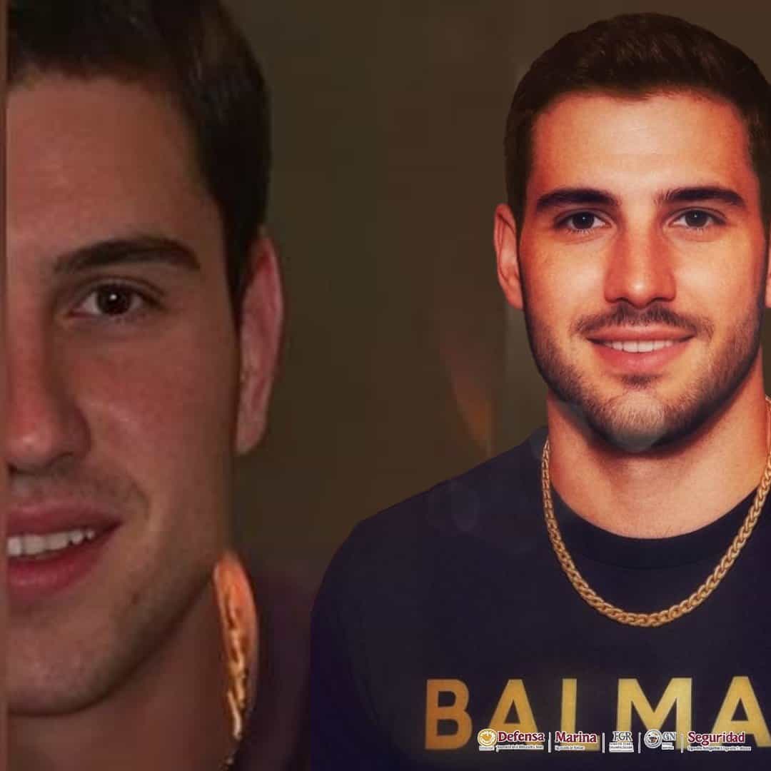 Chico con barba y camiseta negra con texto "BALMA", usando cadena dorada, rostro sonriente, fondo oscuro, estilo moderno, imagen de personas jóvenes, tendencia en moda y cultura juvenil, en un contexto de noticias locales, Loreto Noticias.