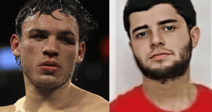 Atleta de boxeo en entrenamiento con sudor en la piel, en un ambiente de competencia, representando a Loreto Noticias en deportes.