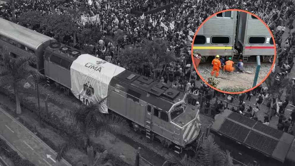 Accidente de tren con asistencia de emergencias, personas en el sitio, equipo de rescate atendiendo la situación en Loreto Noticias.