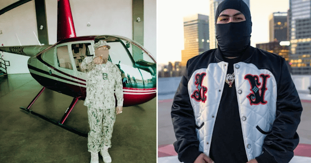 Helicóptero militar en hangar con oficial en uniforme de paisano en Loreto Noticias.