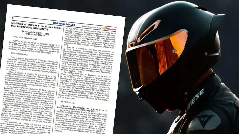 Normas legales de tránsito en Loreto Noticias, motociclista con casco de seguridad en La Perla del Brasil, información legal sobre transporte y tránsito para la comunidad Loreto Perú.