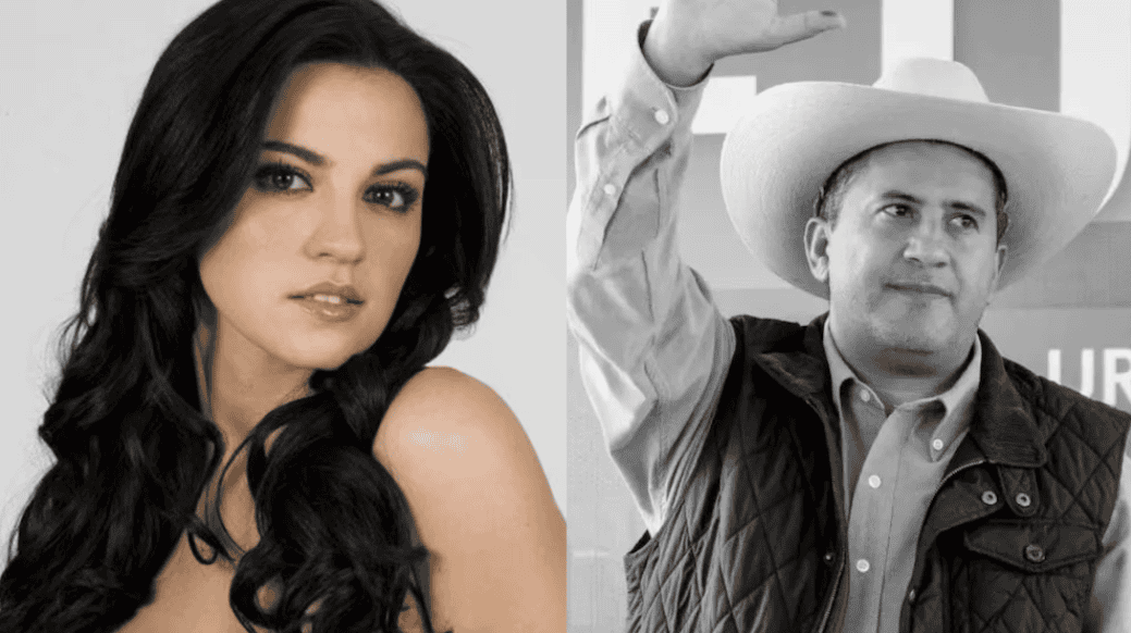 Nieto de mujer joven con cabello largo y ondulado, vista en primer plano, luz suave, fondo neutro.