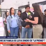 Dinero de "la promo" en Loreto Noticias, madre de familia siendo entrevistada por periodista en situación de denuncia por estafa, cobertura periodística, noticias de interés social, investigación en La Victoria Loreto.
