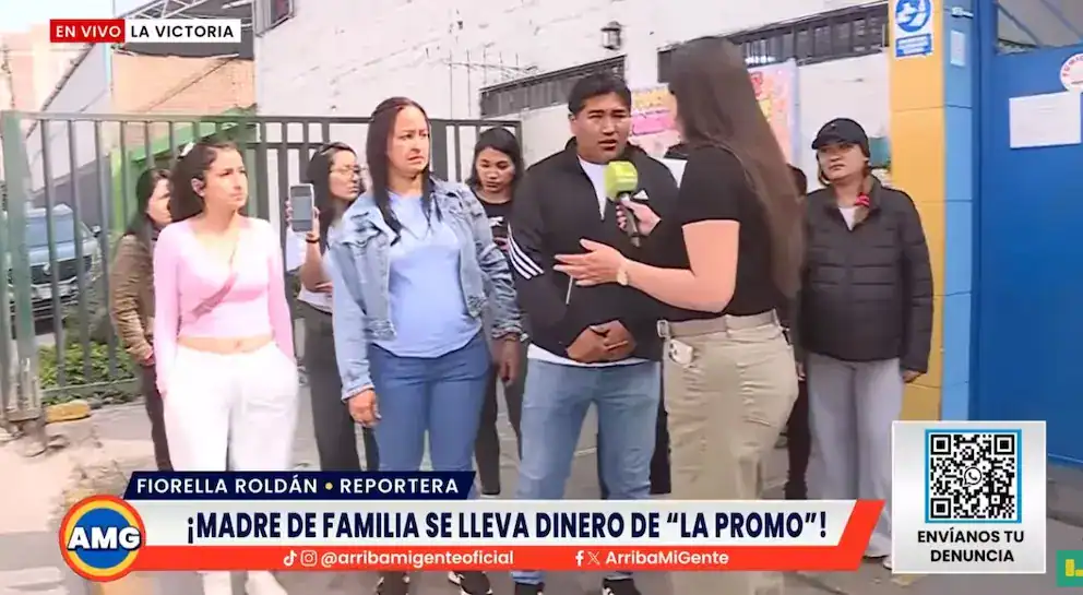 Dinero de "la promo" en Loreto Noticias, madre de familia siendo entrevistada por periodista en situación de denuncia por estafa, cobertura periodística, noticias de interés social, investigación en La Victoria Loreto.