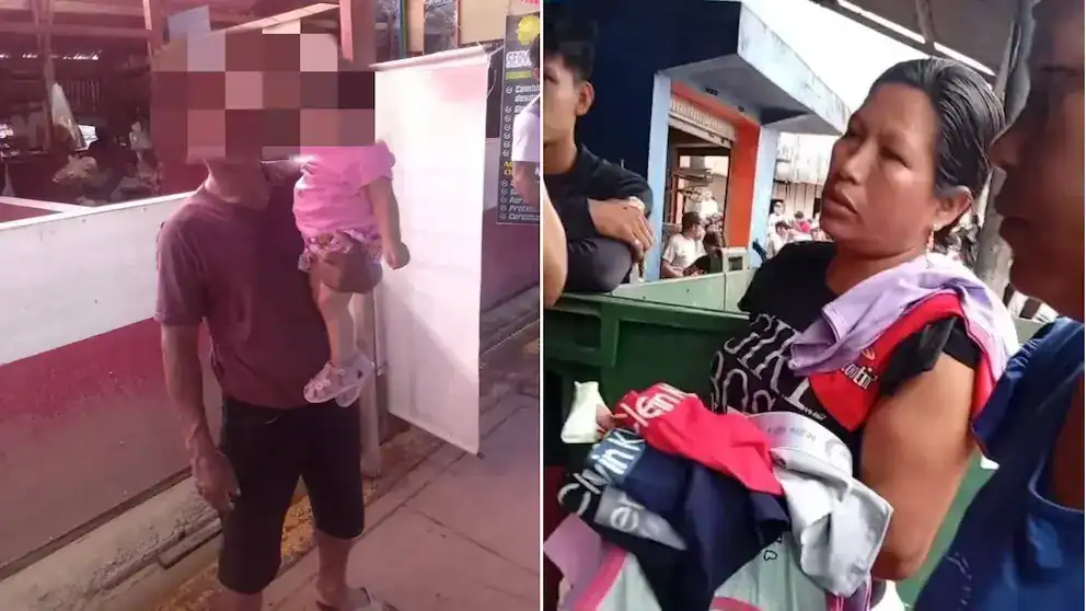 Mujeres narran sus dificultades en alto en Loreto, Perú, enfrentando pobreza y desigualdad en comunidades rurales. La escena refleja la realidad de muchas madres luchando por sus hijos en ambientes urbanos y rurales.